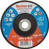 Fischer FGD-CP 180x6,0 CARBON Disco Abrasivo a Lunga Durata per Levigare Efficacemente e Velocemente Acciaio, Tipo 27, per Smerigliatrice Angolare, 1 pz