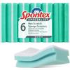 Spontex Specialist Spugna per lavare i piatti antigraffio XL, Riutilizzabile e versatile per la pulizia professionale,Confezione da 6
