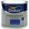 Dulux Smalto Satinato All'Acqua Per Metallo Plastica E Legno Pronto All'Uso Per Esterni E Interni, Blu, 0.5 Litri