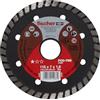 Fischer FCD-TES 115x1,9 DIA Disco da Taglio Diamantato Corona Turbo per Taglio Ultra Veloce Pietra Naturale e Materiali Duri, per Smerigliatrice Angolare, 1 pz