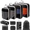 BillyBath Set di Organizer per Valigie, 10 Pezzi, Sacchetti per Vestiti, Scarpe e Cosmetici, Borsa da Viaggio