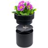 SAX Vaso da fiori di design, colore: nero, cassaforte nascosta in vaso di fiori, nascondiglio segreto chiudibile per oggetti di valore, resistente all'acqua e allo sporco, sicuro da fissare (pianta n.