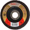 Fischer FFD-AP 115 K80 INOX Disco Abrasivo Lamellare allo Zirconio ad Alte Prestazioni per Rettifica di Acciaio e Acciaio Inossidabile, Flap-disc, per Smerigliatrice Angolare, 1 pz
