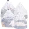 BillyBath Pack de 4 Bolsas de Lavado para Lavadora, Bolsas con Cordón, Bolsas de Malla Reutilizables, Bolsa para Bebés, Sujetadores y Ropa Interior (Malla Fina, 4 Tamaños)