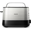Philips Viva Collection Tostapane 2 Fette, 7 Impostazioni, 950W, Inox/Nero