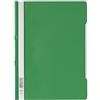 Durable 252305 - Cartellina ad Aghi Clear View, per Documenti Formato A4 Perforati, Verde, Confezione da 25 Pezzi, 25 Pezzi