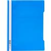 Durable 252306 - Cartellina ad Aghi Clear View, per Documenti Formato A4 Perforati, Azzurro, Confezione da 25 Pezzi