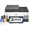 HP Smart Tank 7307 941P5A, Stampante multifunzione a colori con Serbatoi d'Inchiostro, Stampa Fronte/Retro Automatico, Scansione, ADF, 15 ppm, Casa e Piccolo Ufficio, Fino a 3 anni di stampa inclusi