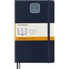Moleskine Classic Notebook Expanded, Taccuino a Righe, Copertina Morbida e Chiusura Elastica, Formato Large 13 x 21 cm, Colore Blu Zaffiro, 400 Pagine