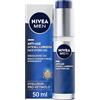 NIVEA MEN Anti-Age Hyaluron Hydro Gel Uomo 50 ml, Crema viso uomo per pelli mature, Crema viso acido ialuronico idratante, rivitalizzante e rinfrescante