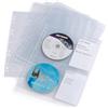 Durable 523819 - CD/DVD Cover Light M, busta per 4 CD/DVD, foratura per archiviazione, porta etichetta, trasparente, confezione da 10 pezzi