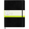 Moleskine Classic Notebook, Taccuino con Pagine Bianche, Copertina Morbida e Chiusura ad Elastico, Formato XL 19 x 25 cm, Colore Nero, 192 Pagine