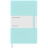 Moleskine Classic Notebook, Taccuino a Righe con Copertina Rigida e Chiusura Elastica, Colore Acquamarina, Formato Large 13 x 21 cm, 240 Pagine
