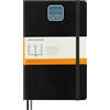 Moleskine Classic Notebook Expanded, Taccuino a Righe, Copertina Morbida e Chiusura Elastica, Formato Large 13 x 21 cm, Colore Nero, 400 Pagine