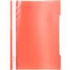 Durable 252303 - Cartellina ad Aghi Clear View, per Documenti Formato A4 Perforati, Rosso, Confezione da 25 Pezzi, 25 Pezzi