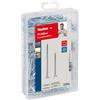 Fischer ProfiBox 220x Viti per Legno PowerFast FPF II CZF/CZP, Filetto Parziale/Totale, Autofilettanti, Testa Svasata, Pozi, 562279