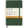 Moleskine Classic Notebook, Taccuino a Righe, Copertina Morbida e Chiusura Elastica, Formato Pocket 9 x 14 cm, Colore Verde Mirto, 192 Pagine
