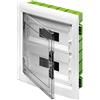 GEWISS - GW40606PM - Centralino Protetto - Green Wall - Per Pareti Mobili E Cartongesso - Porta Trasparente Fumé - Con Telaio Estraibile - 24 (12X2) Moduli IP40