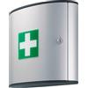 Durable 197023 - First Aid Box M, cassetta pronto soccorso con serratura, senza contenuto, 302x280x118 mm (LxHxP), argento metallizzato