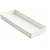 Amazon Basics Rettangolare Plastic Organizer - Mezza vaschetta portaoggetti, 23.8 x 8.3 x 2.5 cm, colore: bianco