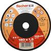 Fischer FCD-FP 180x1,5 INOX Disco da Taglio per Metallo e Acciaio Inox ad Elevate Prestazioni, Tipo 41 Piatto, per Smerigliatrice Angolare, 1 pz