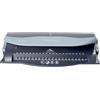 Pavo - Rilegatrice a Dorsi Plastici, Argento e Nero, Rilega fino a 100 Fogli, Perforazione 21/19 e 3/4 Fori, Guida Regolabile - 8000012