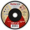 Fischer FCD-FHP 125x1,0 INOX Disco da Taglio per Metallo e Acciaio Inox per Massime Prestazioni, Tipo 41 Piatto, per Smerigliatrice Angolare, 1 pz
