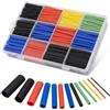 Carehabi Set di Guaina Termorestringente 800 pezzi, Tubi termoretraibili, impermeabili, tubi termoretraibili, colore nero, blu, rosso, giallo, verde, 1-13 mm, per cavi di isolamento
