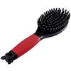 Ferplast Spazzola per Cani - Pelo Corto, Medio e Lungo - Setole Morbide - Impugnatura Ergonomica Morbida - Misura M, Rosso
