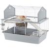 Ferplast Gabbia per Conigli Gabbia per Piccoli Animali BARN 80, 2 Piani, Tetto Apribile, Accessori Inclusi, 78 x 48 x h 65 cm.