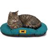 Ferplast Cuccia Cane Relax, Cuscino per cani di taglia piccola, Cuccia Gatto, Tappetino per cucce e auto -Lavabile - in Cotone con Soffice Imbottitura, 55 x 36 cm. Turchese