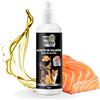 ME GUSTA Olio di salmone per cani e gatti | Ottimizza il sistema immunitario | Rafforza le articolazioni e le ossa | Riduce i problemi di pelle | 100 ml