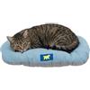Ferplast Cuccia Cane Relax, Cuscino per cani di piccole dimensioni, Cuccia Gatto, Tappetino per cucce e auto -Lavabile - in Cotone con Soffice Imbottitura, 55 x 36 cm. Azzurro