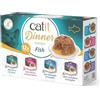 Catit Confezione multipla per cena, 12 x 75 g
