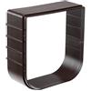 Ferplast Estensione per portina per Piccoli Cani Gatti Gattaiola Porta Basculante Swing 1 Extension, 15,5 x 5 x h 16 cm - profondità 5 cm, Marrone