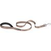 Ferplast Daytona G Guinzaglio per Cani Extraresistente - Morbida Impugnatura Imbottita - Pratico Porta Sacchetti Igienici - Antiabrasione - Design Italiano - 120 x 2 cm, Marrone