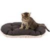 Ferplast Cuccia per cani e gatti molto piccoli Cuscino per cani di piccole dimensioni - Materassino per cuccioli Tappetino per cucce e auto Relax, 43 x 30 CM, Marrone e Bianco
