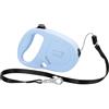Ferplast Flippy One Guinzaglio per Cani Allungabile - Pratico Porta Sacchetti - Unico Pulsante Blocco & Rilascio - Design Italiano Ergonomico - Cordino - Max 12 kg - 4,5m, Blu
