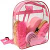 Kerbl Covalliero Zaino da toelettatura, Zaino per la Cura del Cavallo, Rosa, 27x23 cm, Plastica, Bambini, Cavalieri, Trasparente, Ideale per i Viaggi