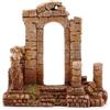 Amtra Deko Arco Greco - Decorazione in Resina atossica per Acquari, Accessorio Ornamentale subacqueo, Decorativo rifugio nascondiglio, Dipinto a Mano, Dimensione 16,5 * 16,5 * 7 cm