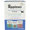 Applaws Alimento per Gatti Umido 100% Naturale, Assortimento di Pesce in Brodo per Gatti Adulti - 12 Pochette da 70g