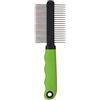 Ferplast Pettine per Cani e Gatti 2 in 1 Pelo Medio e Lungo, Denti Cromati Arrotondati, Manico Antiscivolo