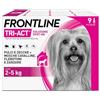 FRONTLINE Triact, 9 Pipette, Cane XS (2-5 kg), Antiparassitario per Cani e Cuccioli di Lunga Durata, Protegge il Cane da Pulci, Zecche, Zanzare, Pappataci e Leishmaniosi, Antipulci 9 Pipette