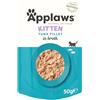 Applaws Cibo Umido Naturale al 100% per Gattini, Filetto di Tonno in Brodo - Confezione da 12 x 50g Bustine