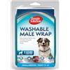 Simple Solution Pannolini lavabili per cani maschi Simple Solution | Bendaggi assorbenti per maschi a prova di perdite | Minzione eccessiva, incontinenza o marcatura maschile | 1x pannolino medio