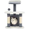 lionto Tiragraffi con Grotta e Colonne, Altezza 65 cm, Grigio/Bianco
