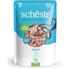 Schesir, Filetti di Tonnetto in Gelatina, Alimento Umido Completo per Gatti, in Busta, Ingredienti 100% Naturali, Cruelty Free, 12 x 85g