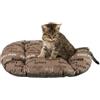 FERPLAST - Cuccia per cani e gatti - Cuscino per cani di piccole dimensioni - Materassino per cani - Tappetino per cucce e auto - Morbido letto per cani - Relax, 43 x 30 CM, MARRONE