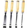 Huucozn 4 Pz Scalpelli per Legno Set Scalpelli per Legno Professionale6/12/18/24mm Scalpelli per Intaglio Professionali kit Attrezzi per Intaglio del Leg no Sgorbia per Legno per Intagliare il Legno