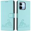 MOJIA Cover per Xiaomi Redmi Note 17 Pro 5G, Custodia Portafoglio in Pelle PU Premium, Custodia a Libro per Telefono con Porta Carte Con Funzione Antifurto RFID. Verde chiaro